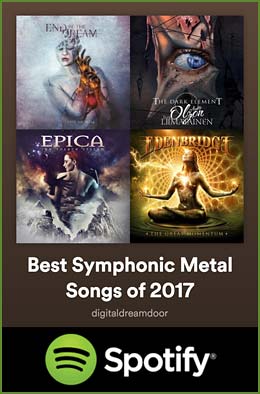 DigitalDreamDoor Symphonic Metal Songs of 2017 playlist on Spotify