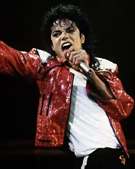 Pop singer Michael Jackson