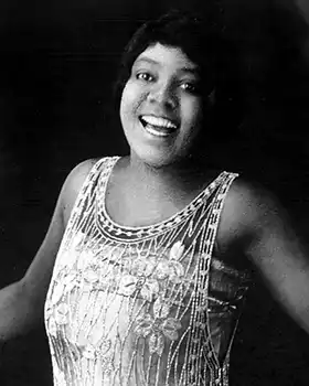 Blues music singer Bessie Smith