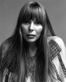 Folk rock singer Joni Mitchell