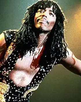 Funk singer and bassist Rick James