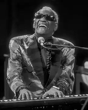 Rock music pianist Ray Charles