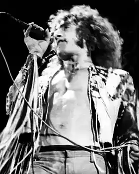 Roger Daltry singing on stage