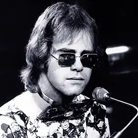 Soft rock singer Elton John