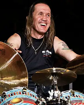 metal rock music drummer Nicko McBrain