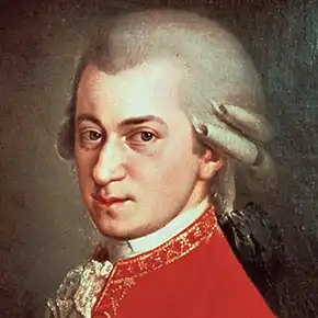 Classical music composer Wolfgang Amadeus Mozart