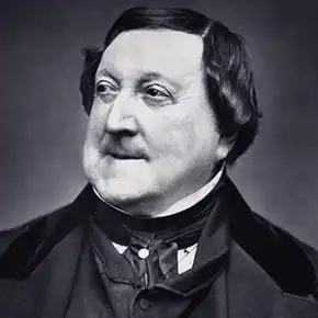 Classical opera composer Gioacchino Rossini