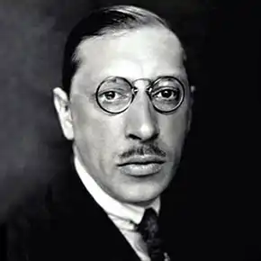 Classical music composer Igor Stravinsky