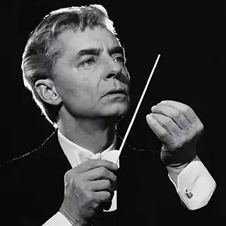 Classical music conductor Herbert Von Karajan