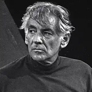 Classical music conductor Leonard Bernstein