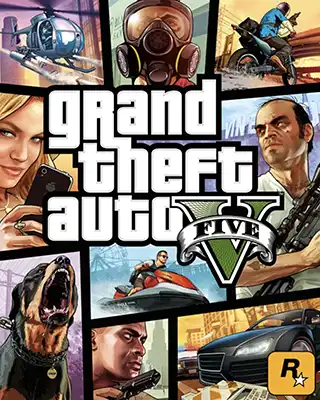Grand Theft Auto V video game box cover