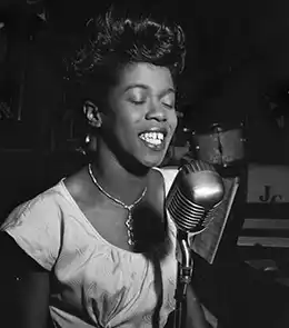 jazz singer Sarah Vaughan