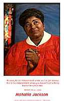 Mahalia Jackson church poster