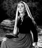 Actor Jennifer Jones in the movie The Song Of Bernadette