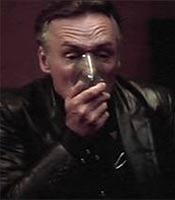 Actor Dennis Hopper in the movie Blue Velvet