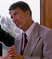 Actor Dustin Hoffman in the movie Rain Man