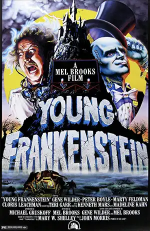 Poster for the movie Young Frankenstein