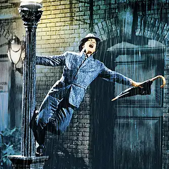 Scene of Gene Kelly from Singin' in the Rain