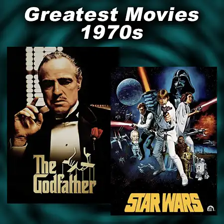 Posters from the movies The Godfather and Star Wars