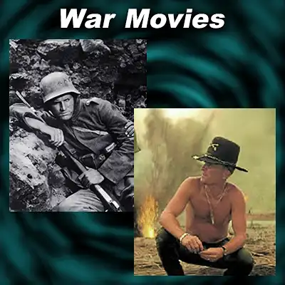 Scenes from movies Apocalypse Now and All Quiet On The Western Front