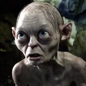 Gollum movie character