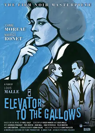 Poster for the 1958 movie Elevator to the Gallows