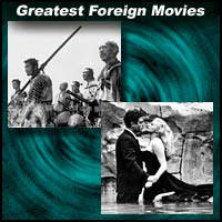 Scenes from foreign movies "The Seven Samurai" and "La Dolce Vita"