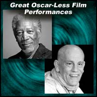 Movie actors Morgan Freeman and John Malkovich