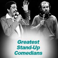 Comedians Richard Pryor and George Carlin