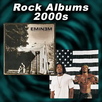 album covers Stankonia and The Marshall Mathers LP