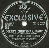 Merry Christmas Baby record lable