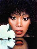 Donna Summer with flower