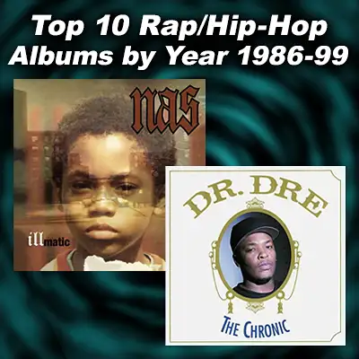 Rap albums Illmatic and The Chronic