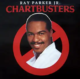 Ghostbusters record sleve showing Ray Parker Jr.