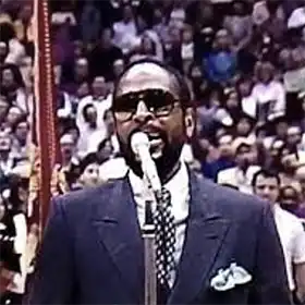 Marvin Gaye at 1982 NBA All-Star Game