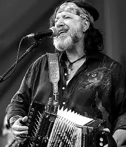 Zydeco musician and singer Wayne Toups