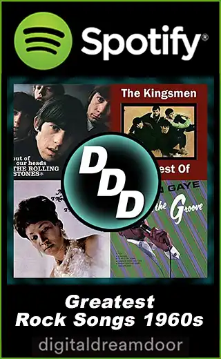 Spotify 1960s rock songs playlist link image